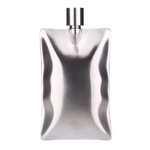304 Stainless Steel Mini Square 6 oz Portable Wine <b>Bottle</b> Insulated Leak-Proof High Quality Eco-Friendly Durable Camping Pocket - Product Image 3