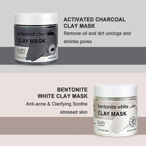 Özel etiket YEŞİL ÇAY yüz kil maskesi Anti-Aging nemlendirici temizleme bambu zerdeçal yüz maskesi kil çamur maskesi - Product Image 3