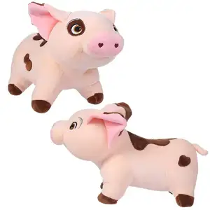 Custom OEM LOGO Shirt Plush Pink Pig Toy Wholesale Mascot Soft Stuffed Animal Plush Pig Toys