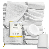 Toalla de Baño Comprimida Desechable Grande, 100% Fibra Vegetal Biodegradable, Multifuncional para Spa, Hogar, Cuidado de Belleza, Pedido al por Mayor