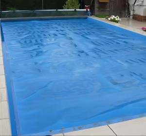 Couverture de piscine solaire rétractable rectangulaire bleue de qualité supérieure personnalisée PE 16' *32' pour le chauffage solaire des piscines hors sol et des piscines enterrées - Product Image 3