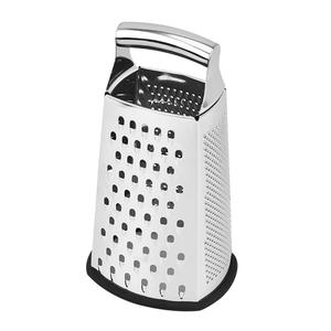 Râpe à fromage en acier inoxydable à 4 côtés de 9 pouces avec poignée incurvée pour râper grossièrement, finement, trancher, râper les <span class=keywords><strong>carottes</strong></span>, les pommes de terre, l'ail, outil de cuisine - Product Image 5