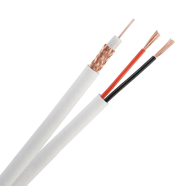 RG59 CCTV Cable 75OHM RG 59 2C Power Siamese Coaxial Cable Price Per Meter
