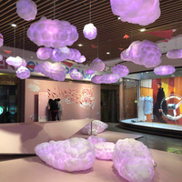 Plafonnier suspendu en forme de nuage, design créatif moderne simpliste, éclairage d'intérieur, luminaire décoratif de plafond, idéal pour un loft, un magasin ou un hôtel