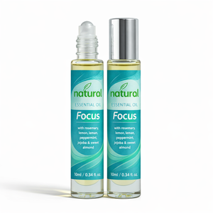 Kits d'huiles essentielles Roller Focus Blend pour la clarté mentale, l'amélioration de l'attention/la concentration, la stimulation de la mémoire, portables, marque privée - Product Image 2