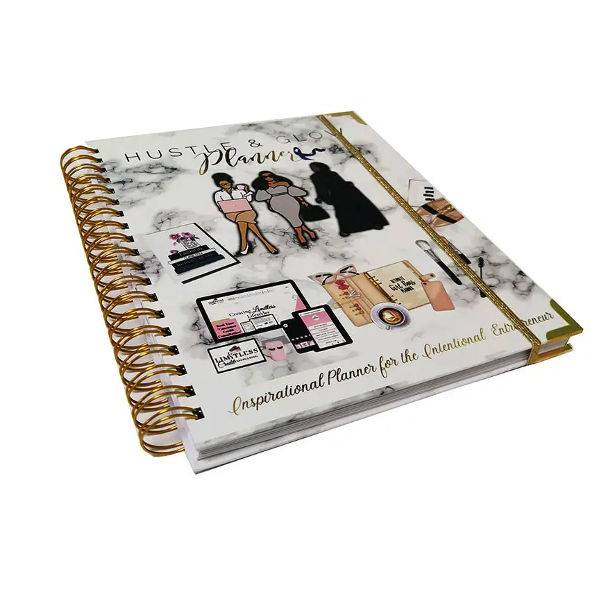 8*10 Inch Aangepaste Maandelijkse Wekelijkse Budgetplanner En Business Planner Journal Notebook Voor Vrouwen Met Doos