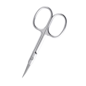 Tijeras profesionales personalizadas para cutículas curvas de acero inoxidable para Barba y cejas para el cuidado personal del vello facial y las cejas - Product Image 5