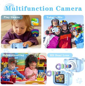 2024 nouveautés enfants caméra pour enfants 1080p HD Mini caméra vidéo numérique enfants cadeaux jouets - Product Image 6