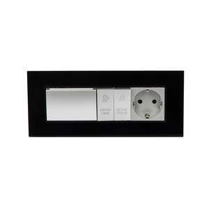 Tipo ue italia tipo pannello in vetro personalizzato USB A + <span class=keywords><strong>C</strong></span> porta caricabatterie Dimmer <span class=keywords><strong>Switch</strong></span> 4 5 6 7 Gang interruttori elettrici e presa - Product Image 5