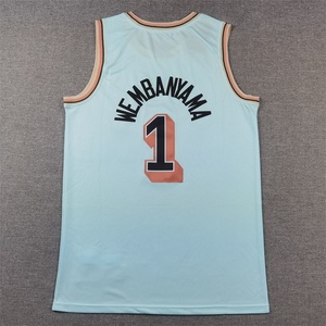 Prix Spécial - <span class=keywords><strong>Maillot</strong></span> de Basketball Spur 1 Wembanyama de Haute Qualité - Maillots Brodés Personnalisés avec Logo - Product Image 5
