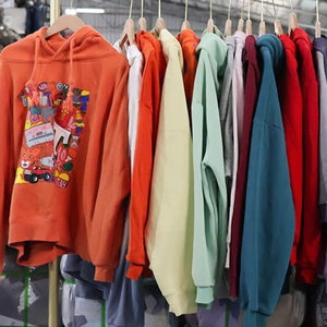 Sudaderas con capucha y cuello redondo usadas para hombre, pacas de ropa usada al por mayor, ropa usada mixta de segunda mano - Product Image 2