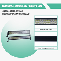 Pièces de remorque d'usine barre lumineuse led de petite taille 2 rangées lumières de remorque led longue durée de vie lampe spot led