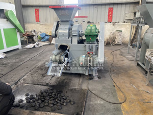 <b>Large</b> Capacity <b>BBQ</b> Charcoal Briquettes Machine Mineral Powder Coal Briquetting Machine Roller Type Charcoal Making Machine - Product Image 3
