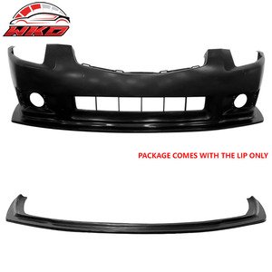 Fits for Nissan Maxima 2007-2008 MDA Style Front Bumper Lip Unpainted Black - Product Image 1