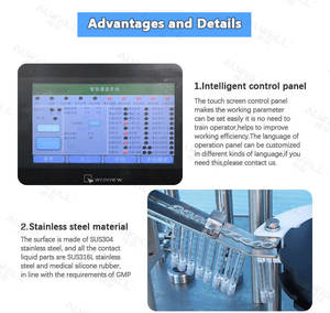 Machine <span class=keywords><strong>de</strong></span> remplissage automatique <span class=keywords><strong>de</strong></span> seringues jetables ALWELL <span class=keywords><strong>pour</strong></span> seringues en verre préremplies, emballage d'<span class=keywords><strong>huile</strong></span>, <span class=keywords><strong>de</strong></span> poudre, <span class=keywords><strong>de</strong></span> produits chimiques, avec moteur à engrenages PLC - Product Image 4