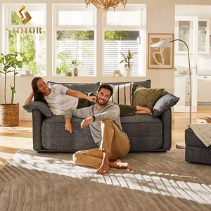 ชุดโซฟาโฟมสุญญากาศแบบบีบอัดสีเทาใช้ในกล่องเตียงโซฟาขนาดเล็กโค้งงอสำหรับห้องนั่งเล่น - Product Image 2