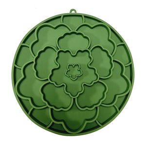 New Flower Types Anti-choking Slow Food Pet Bowl <b>Cat</b> Slow Eating Plate Nice Round Flower Shaped Silicone Slow <b>Feeder</b> Pet Bowls - Product Image 5