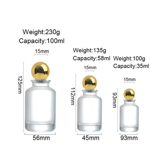 Tùy chỉnh sang trọng rõ ràng 30ml 50ml 100ml Trung Quốc chai nước hoa bao bì chai nước hoa thủy tinh với hộp tròn - Product Image 4