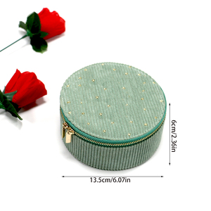 Moda <span class=keywords><strong>donna</strong></span> gioielli in velluto custodia Organizer con chiusura a cerniera <span class=keywords><strong>accessori</strong></span> da <span class=keywords><strong>viaggio</strong></span> all'ingrosso della fabbrica - Product Image 3