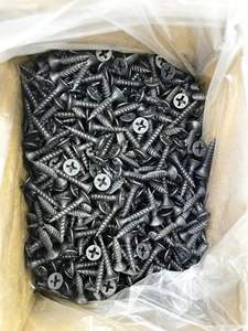 3.5x25mm Vis à cloison sèche noire <span class=keywords><strong>Phil</strong></span> Bugle Head Steel C1022 Durci Filetage fin Emballage en vrac Vis à cloison sèche - Product Image 6