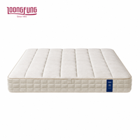 Matelas hybride en latex naturel LOONGFUNG avec mousse confort réactive et ressorts ensachés respirants pour la maison et l'hôtel, personnalisable