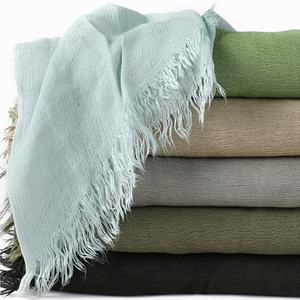 卸売人気イスラム教徒女性スカーフ売れ筋ショール工場価格高品質コットンビスコース小さなクリンクルレーヨンヒジャーブ - Product Image 4