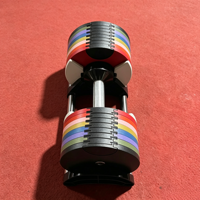Ensemble d'haltères réglables 40 kg/43 kg en fonte, avec intervale de 2,5 kg, équipement de fitness pour la maison et la salle de sport commerciale