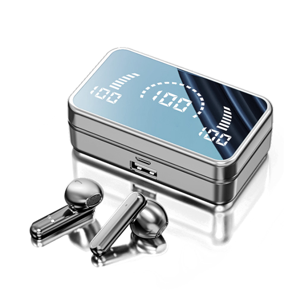 Мини-наушники TWS с синими зубьями, HD, зеркальный экран, светодиодный дисплей, наушники 3500 мАч, зарядная коробка, 9D стерео, спортивные водонепроницаемые наушники