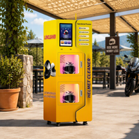 Machine de nettoyage de casques professionnelle, système automatique de nettoyage, désinfection, désodorisation, séchage et parfumation