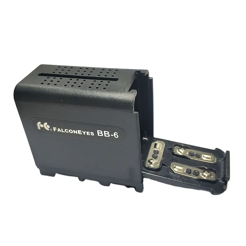 Caixa de Bateria poder Como NP F970 NP-F970 FALCON OLHOS Caixa para 6 BB-6 AA Bateria fit LED Video Light Lamp painéis de Monitor