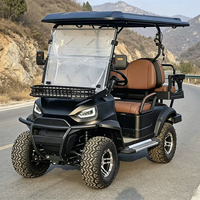 Voiture de golf 4 places personnalisée en usine, avec couleur de carrosserie et configuration personnalisables, buggy de chasse de luxe surélevé