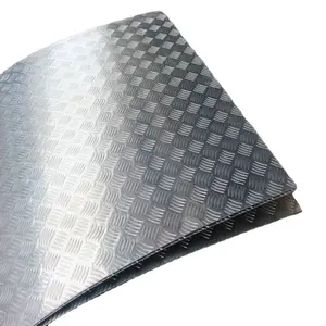 Five Bar Aluminum Sheet 3003 5052 Alloy Aluminum Checkered Plate