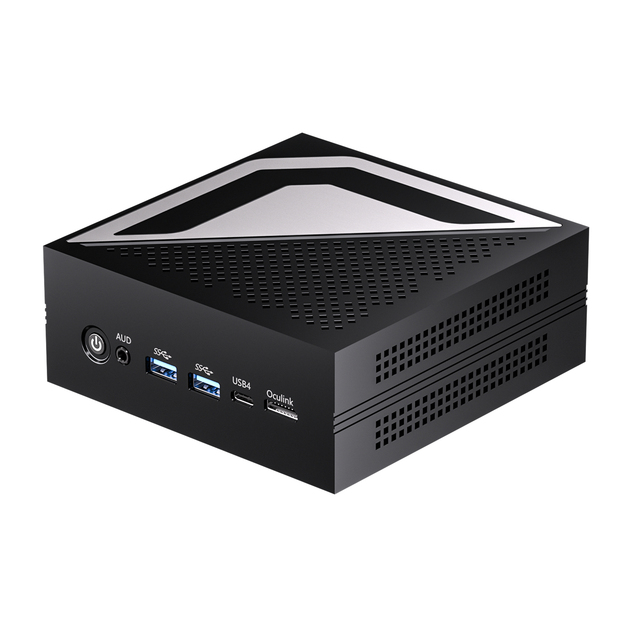 Ryzen AI 9 HX 370 Mini Computer Dual 2.5G LAN Ports Dual NVMe SSD Built-in Wi-Fi 6E DDR5 64GB NPU AI PC for Business