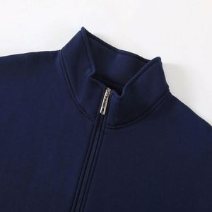 Sudadera con capucha y cremallera de 700 g/m² de alto gramaje, unisex, estilo urbano, con logo bordado y estampado en caliente, sudadera con capucha lisa para hombre con cuello alto. - Product Image 3