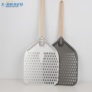 Wooden Handle Perforated <strong>Pizza</strong> <strong>Peel</strong> Foldable 30cm 35cm 40cm Detachable <strong>Pizza</strong> Turning <strong>Peel</strong> - Product Image 1