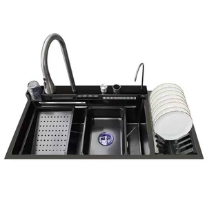 Nuovo Design 2025: Lavello da <span class=keywords><strong>Cucina</strong></span> Moderno Monoblocco in Acciaio Inox con <span class=keywords><strong>Rubinetto</strong></span> a Cascata Intelligente - Product Image 6