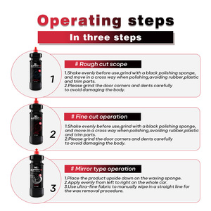 Kit de polissage de voiture de qualité supérieure de petite taille avec assurance qualité, brillant impeccable pour une finition minimisant la poussière Triple formule de polissage - Product Image 5