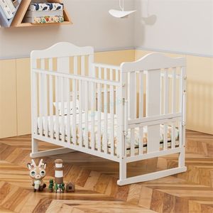 Vente en gros Lit bébé solide multifonction pliable réglable avec roues et moustiquaire - Product Image 4