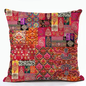 Amity Boho Throw Pillow Cover 45cmx45cm Morocco Pillow Case Ethnic Home Sofa Decorative Cushion Cover