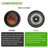 Pièces de rechange pour lames d'extraction compatibles avec le blender Nutri-Bullet 600W 900W Pro Series avec joint d'étanchéité en caoutchouc silicone