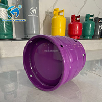 Bouteille de gaz GPL portable Global Africa 6KG 13L en acier, pression de service 34 bars, épaisseur de paroi 2,3 mm pour usage domestique et camping, sortie d'usine