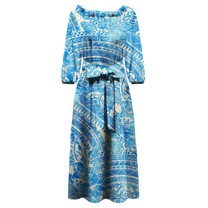 Tonga Puletaha Dress Polynesian Style <strong>Plus</strong> <strong>Size</strong> <strong>Clothing</strong> Samoa Women Dresses Tribe Island Church Clothes Custom - Product Image 2