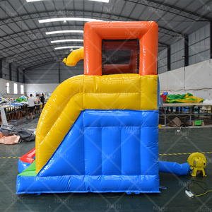 Commercial PVC vinyle enfants toboggan eau enfant en bas âge grande piscine d'eau gonflable cavalier plein d'entrain extérieur arrière-cour fête amusant jouets d'eau - Product Image 4