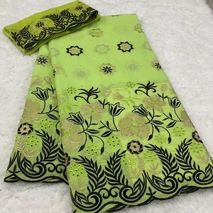 Pizzo Svizzero di Alta Qualità in 100% Cotone, 5+2 Iarde di Pizzo Voile Svizzero Africano in Cotone - Product Image 4