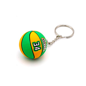 Porte-clés d'équipe de basketball en PVC souple 3D, mini super stars <span class=keywords><strong>James</strong></span>, Curry, Harden, Durant - Grande Vente - Product Image 5