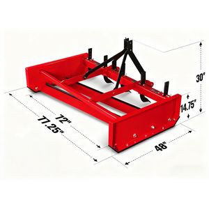 72 "6ft 3 Punts <span class=keywords><strong>Land</strong></span> Leveler <span class=keywords><strong>Land</strong></span> Vliegtuig Box <span class=keywords><strong>Blade</strong></span> Schraper Voor Tractor - Product Image 1
