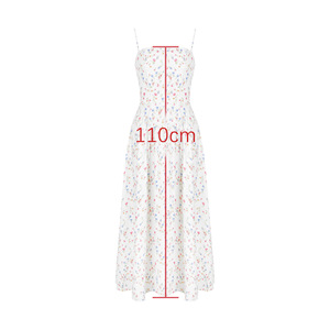 <span class=keywords><strong>Ropa</strong></span> informal de moda para mujer Vestido de flores blancas Vestidos florales ajustados sexy de una línea - Product Image 6
