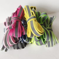 Demi-cercle lacets réfléchissants baskets lumineuses lacet Laser Sequin 8mm lacets lacets fluorescents chaussures plates