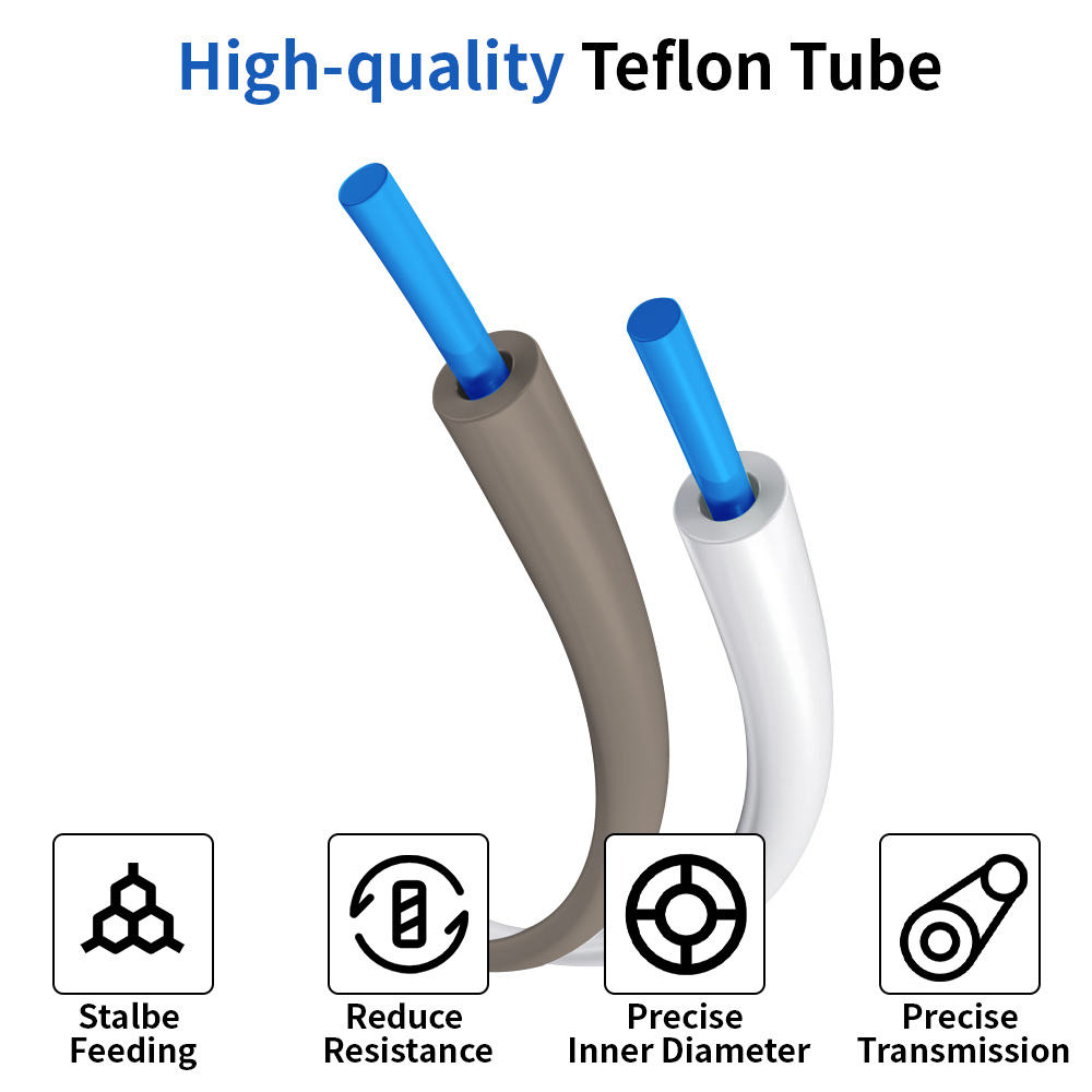 Creality K1 Tubo PTFE Per Stampanti 3D - 2.5mm ID X 4mm OD, 5 Metri Per Bambu Lab E Creality Tubo Ptfe Stampanti 3d