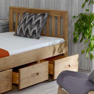 <span class=keywords><strong>Cama</strong></span> de Madera de Gran Capacidad <span class=keywords><strong>con</strong></span> Tres Cajones - Product Image 4